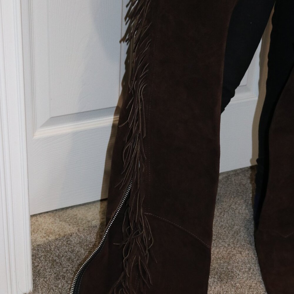 Women's western chaps. Dark brown, size large (14). New. - Picture 10 of 15